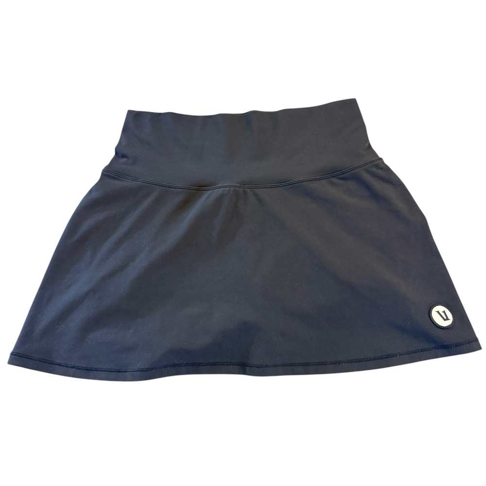 Vuori Womens Volley Skirt Black High Waisted Athletic Skort Size XS VW3005 Golf